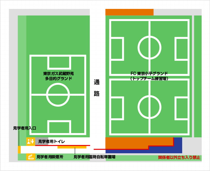 Tokyo Gas Musashino-En Multipurpose Ground FC Tokyo Kodaira Ground (Top Team Training Facility)